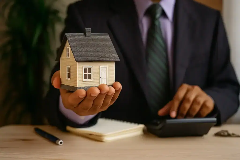 Crediti fiscali e cessione dei crediti fiscali: il nuovo mercato che sta cambiando la finanza italiana 2 prestiti ponte e crescita aziendale raffigurati da figura che sale gradini di legno sostenuti da una mano in abito elegante